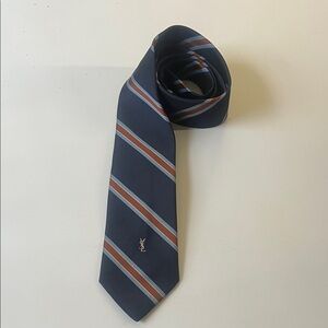 Yves Saint Laurent Dark Blue Tie stripes and Light Blue Stripes